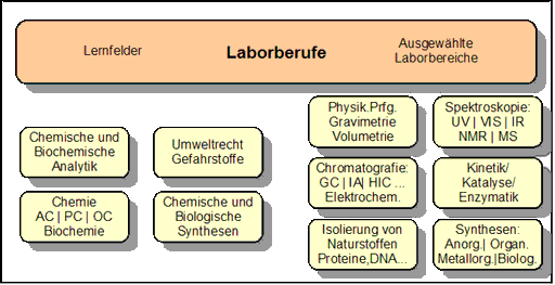 Laborberufe: Lernfelder und Taetigkeitsfelder